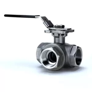 3-Way L-Port Stainless Steel Manual Ball Valves
