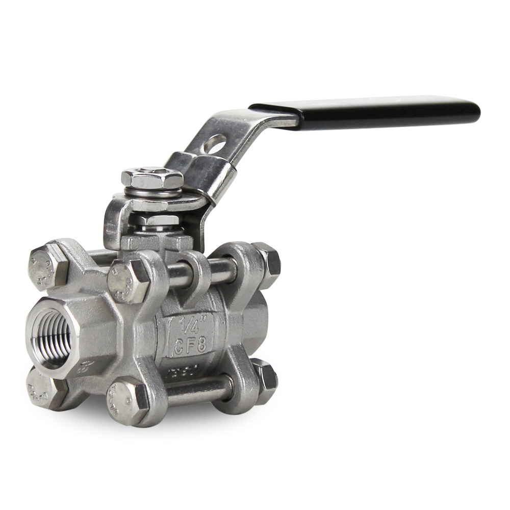 3-Piece Stainless Steel Ball Valves