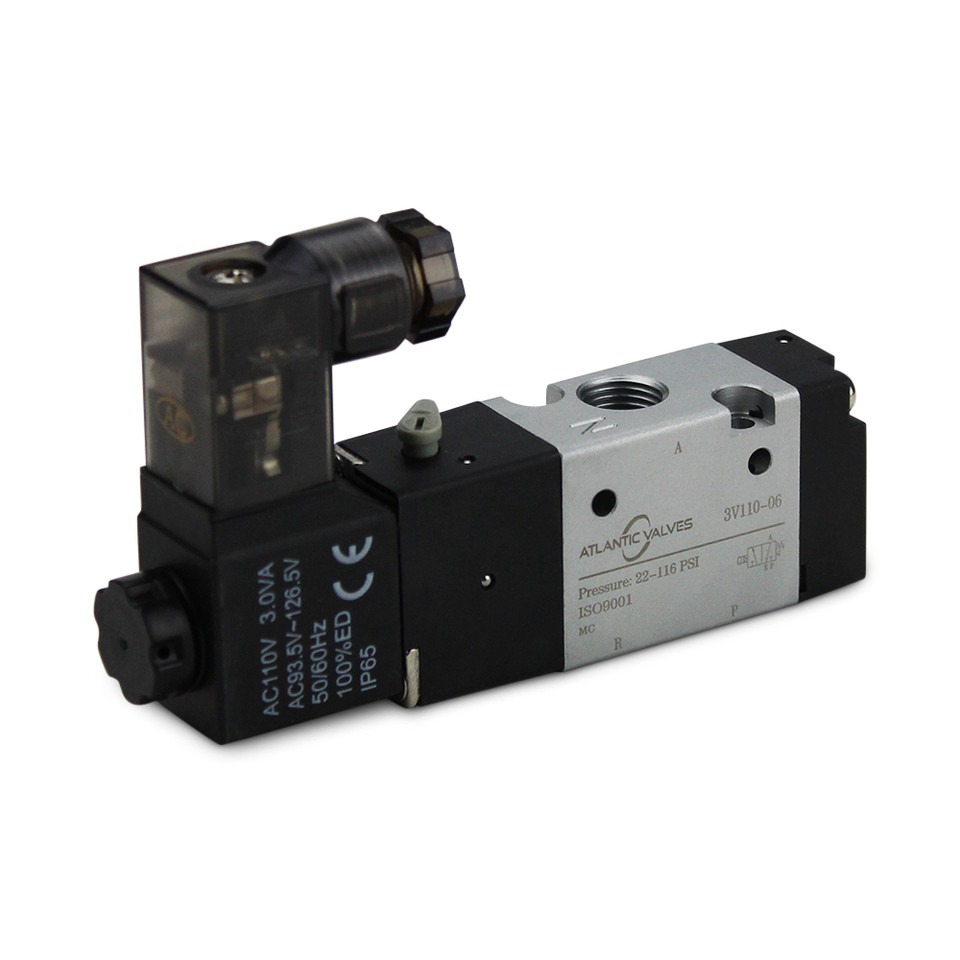 Atlantic valves pneumatic valves against white background